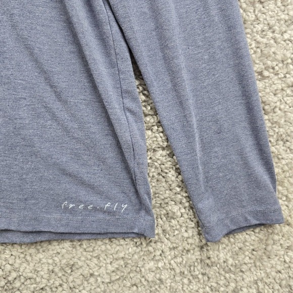 Free Fly Henley Shirt Mens Medium Bamboo Long Sleeve Pullover Performance - Picture 2 of 11